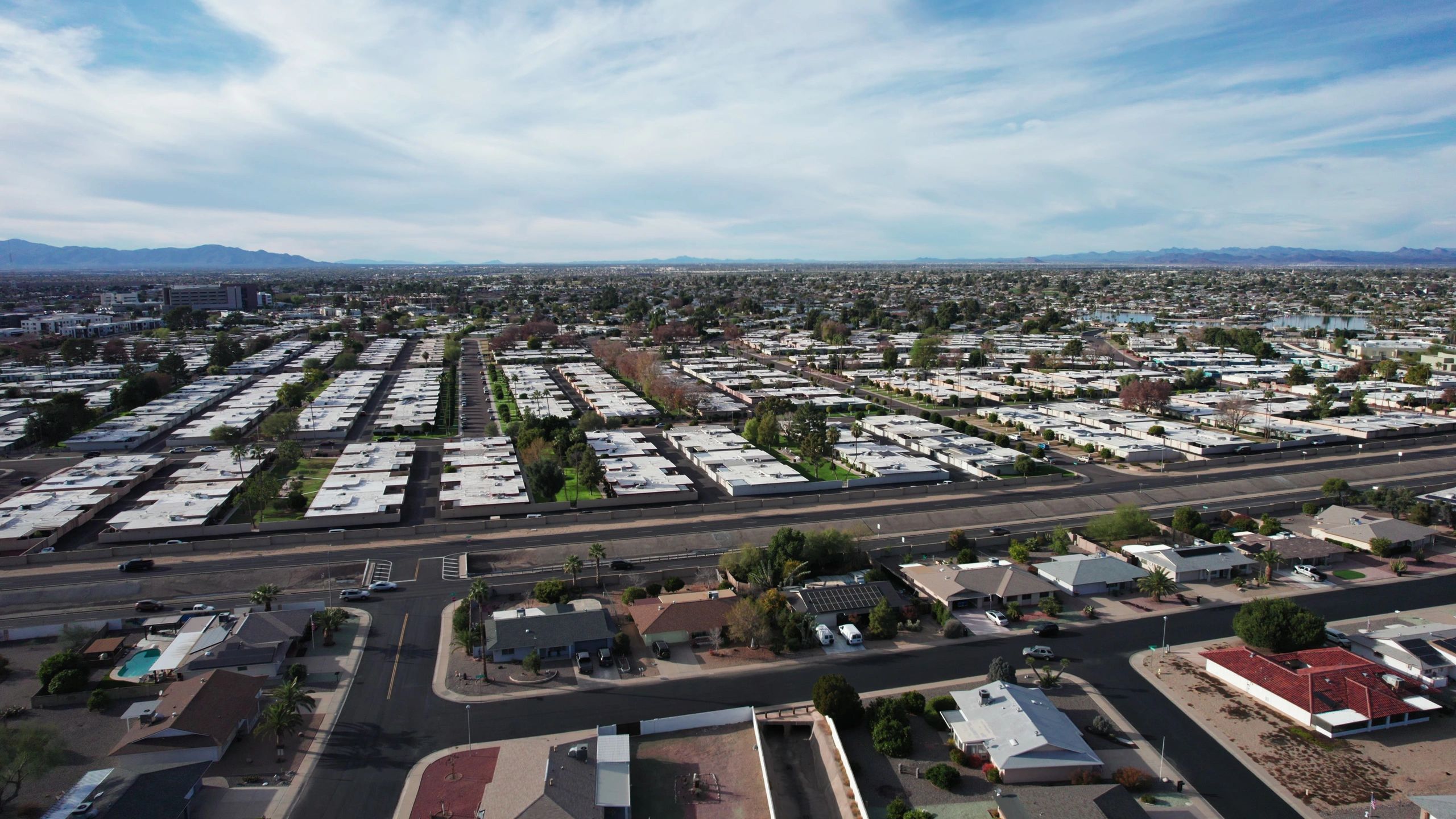 Retirement housing community exterior