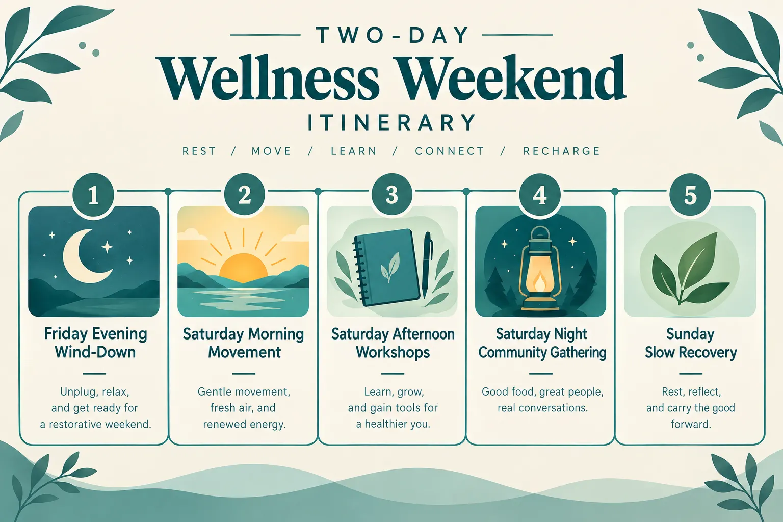 How to Plan Your Own Weekend Dedicated to Living Well