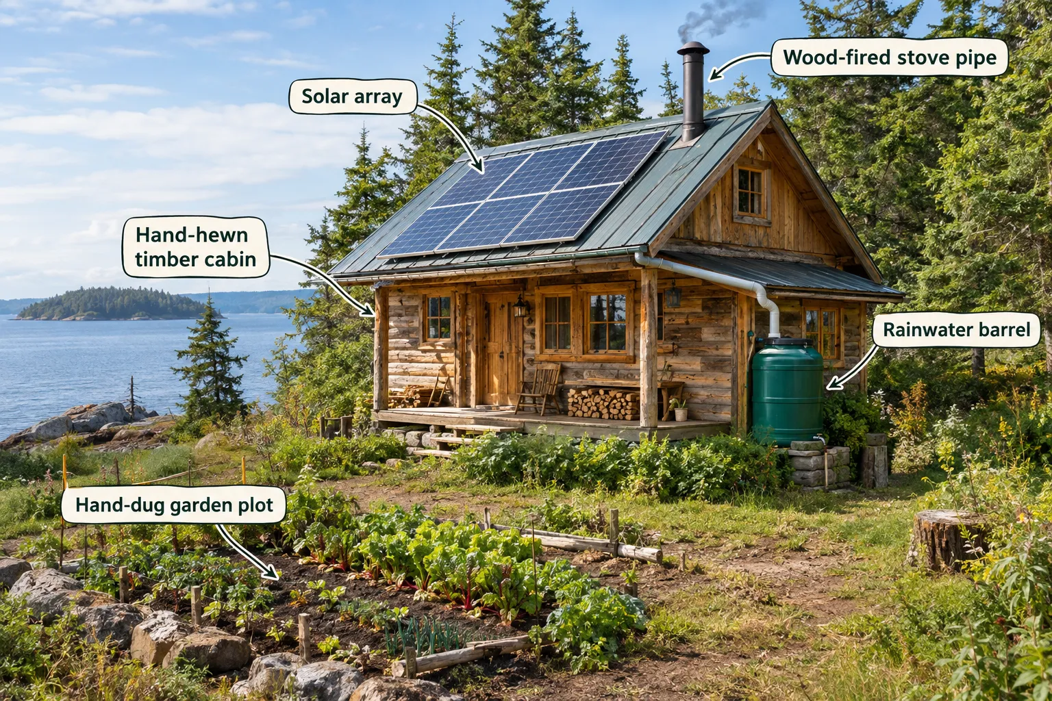 Inside the Homestead: 21 Years on a Remote Island With No Power Grid, No Building Codes, and No Regrets