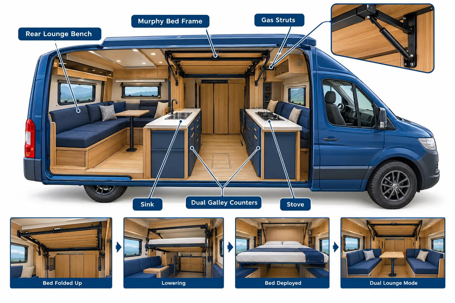Inside the Super Lounger: A Custom Camper Van Built for Off-Grid Luxury Interior Philosophy