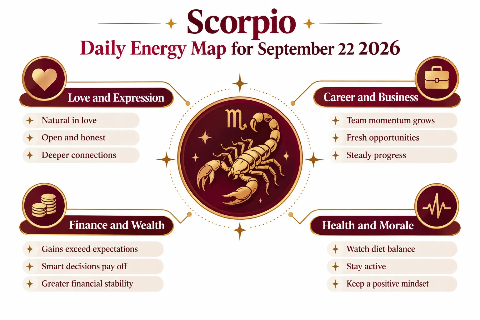 Love, Career, and Money: What the Scorpio Horoscope Today, September 22, 2026 Reveals