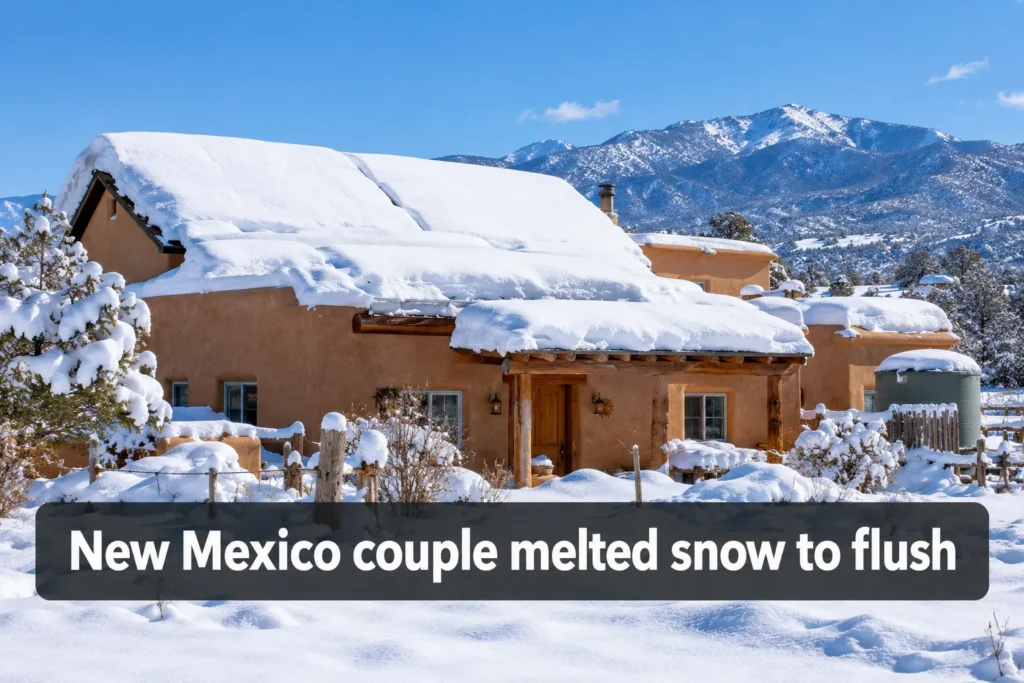 New Mexico couple melted snow to flush toilets after winter buried their off-grid solar panels