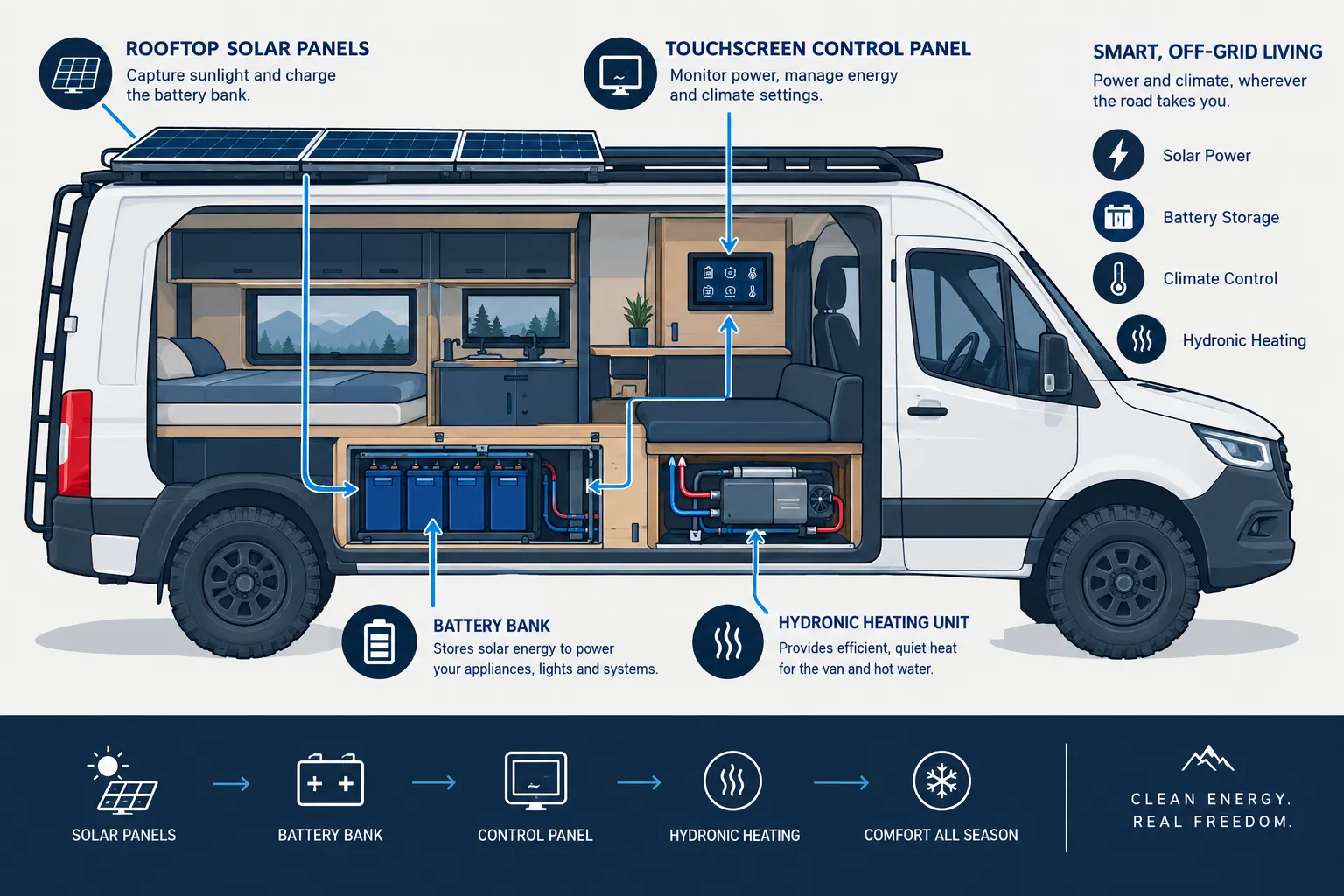 Off-Grid Capability Built Into Super Lounger's Power and Climate Systems