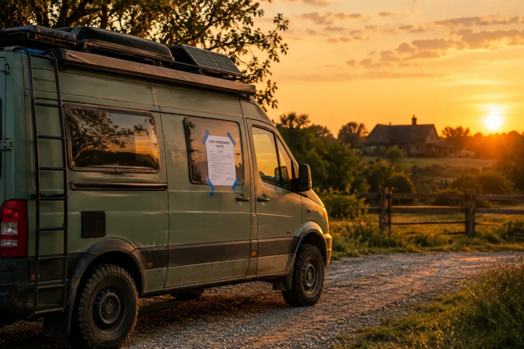 Off-grid RV owner reported by neighbor raises vanlife conversation