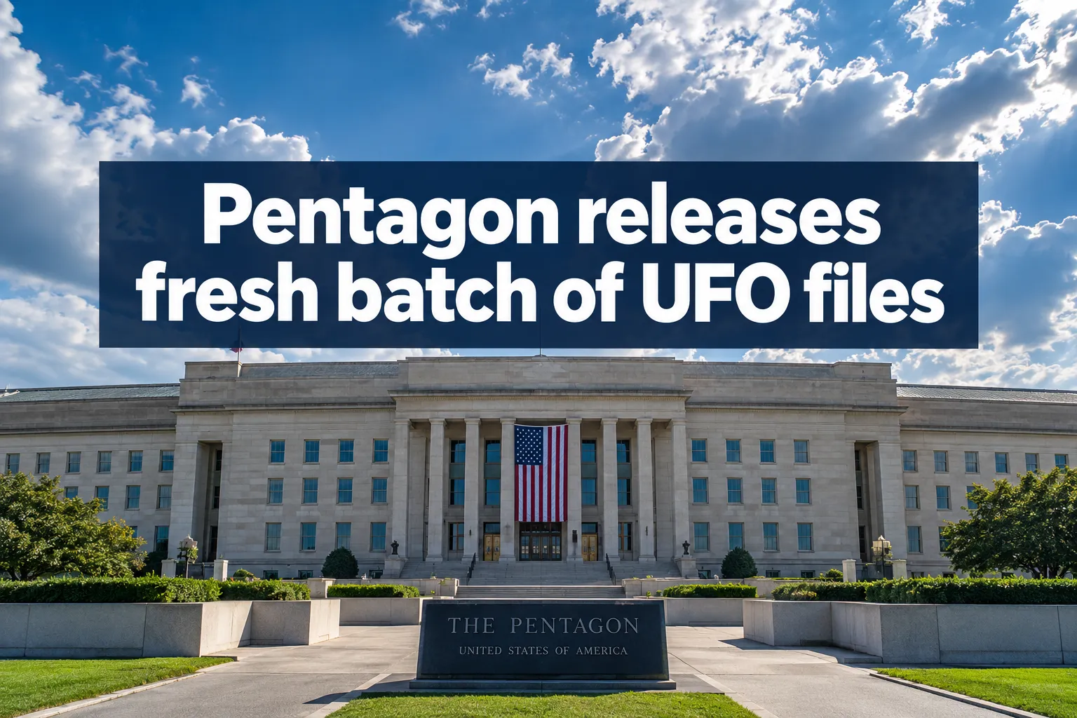 Pentagon releases fresh batch of UFO files