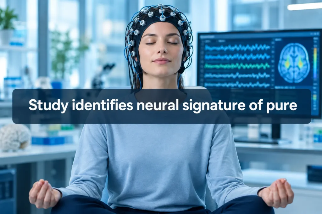 Study identifies neural signature of pure awareness during meditation