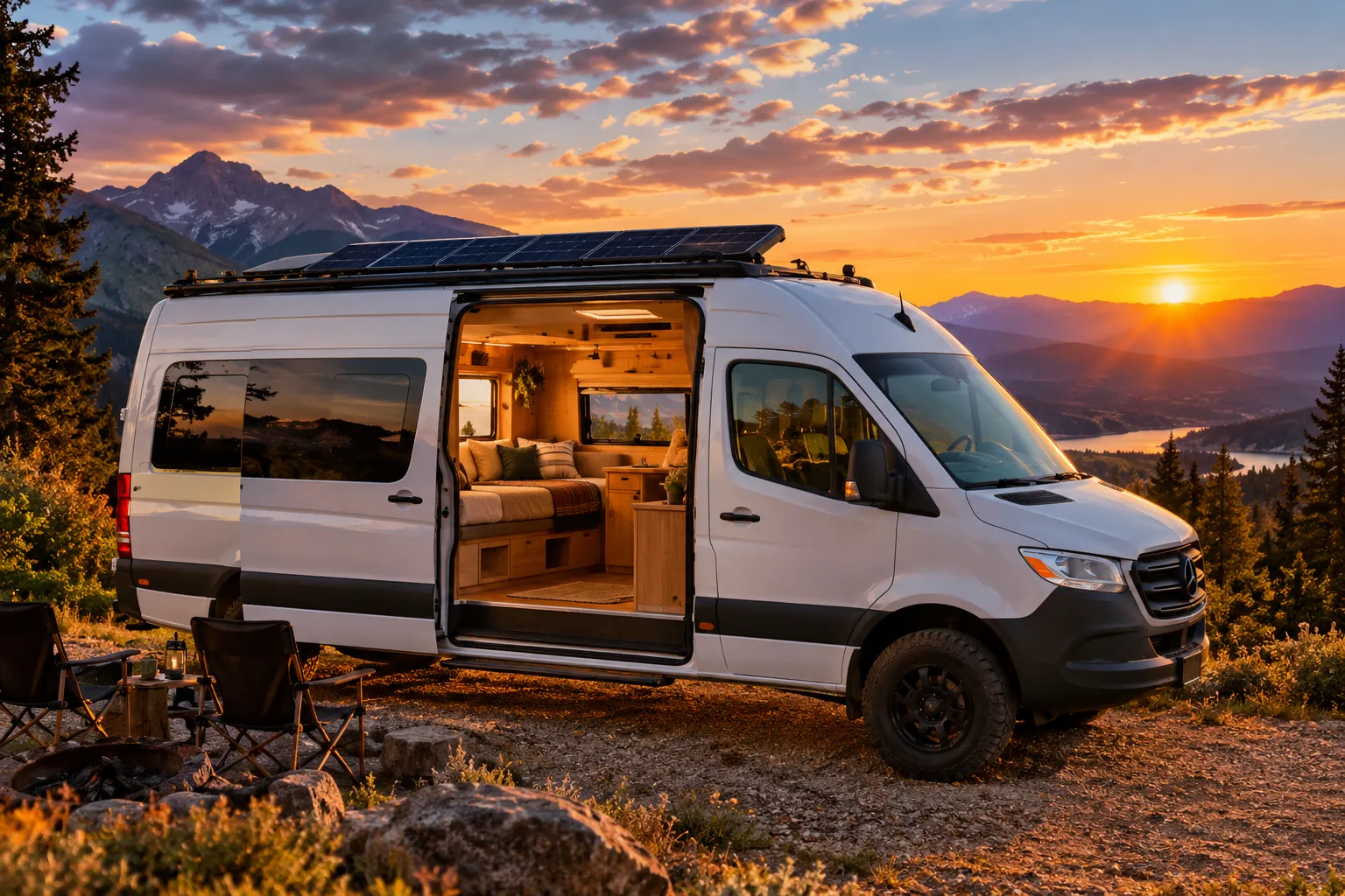 Super Lounger Is a Custom Camper Van Built Around Interior Comfort and Off-Grid Capability