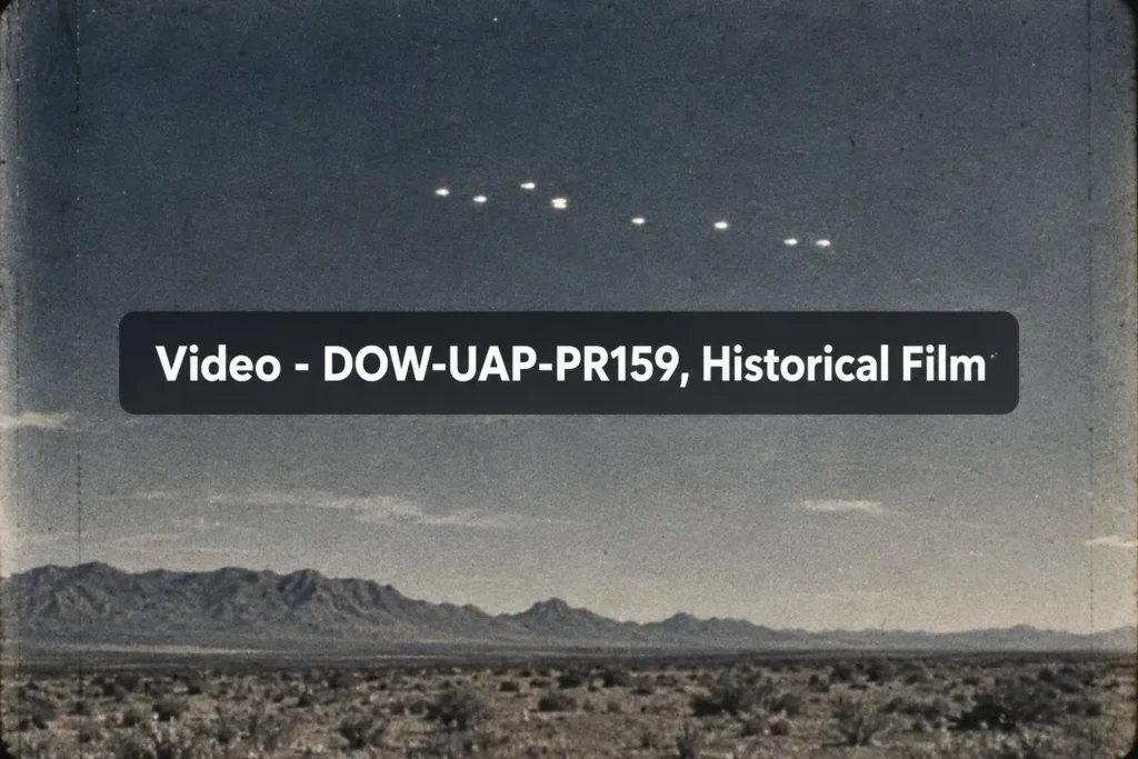 Video – DOW-UAP-PR159, Historical Film of Reported UFOs, Utah, 1952