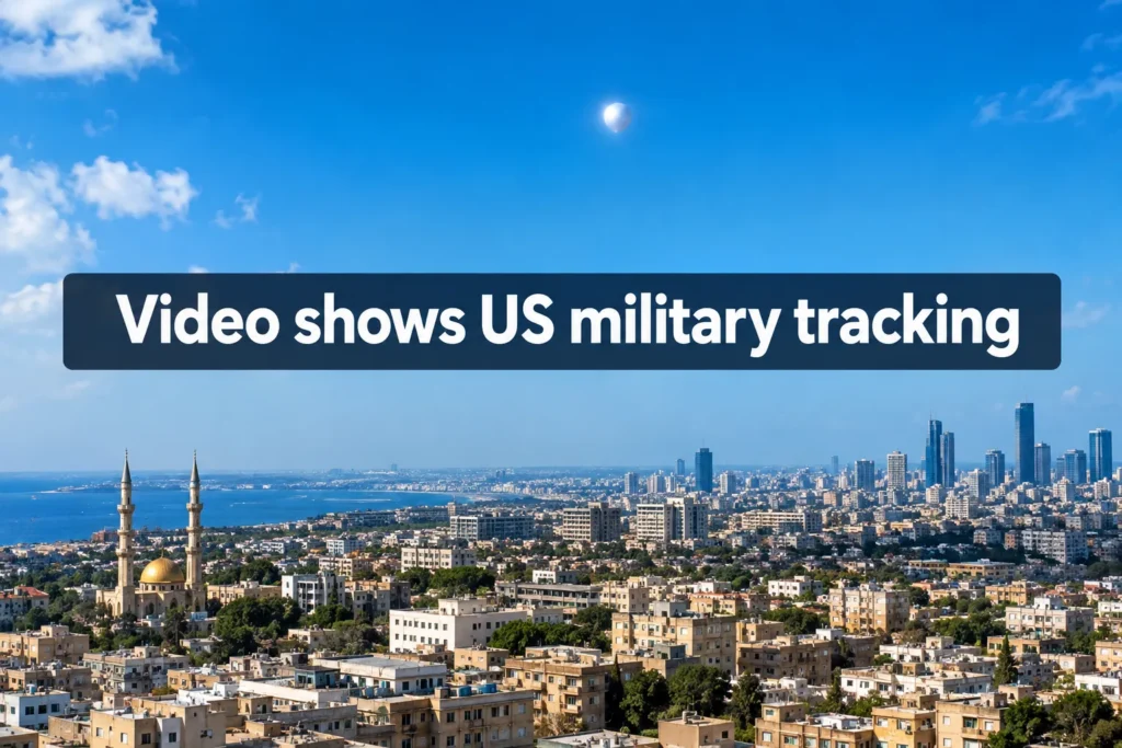 Video shows US military tracking what appears to be mysterious object flying over Middle East in 2025