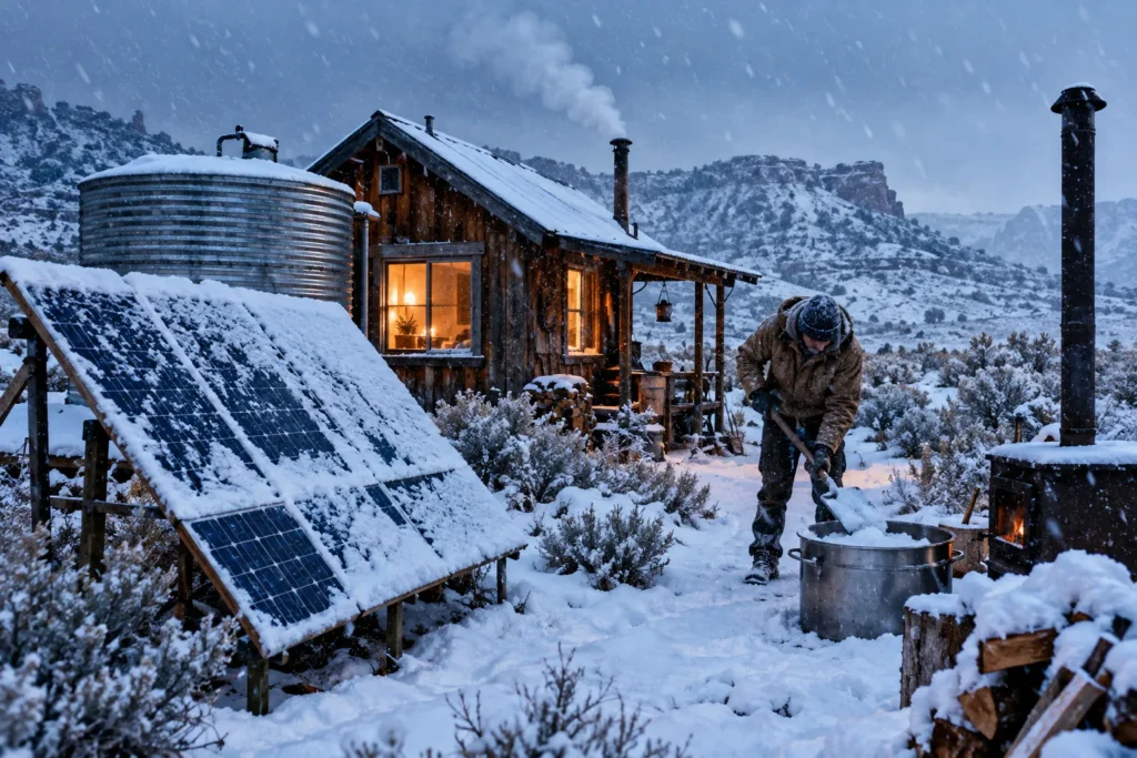 ‘Melting snow to flush toilet’ – the unexpected challenges ofliving off-grid