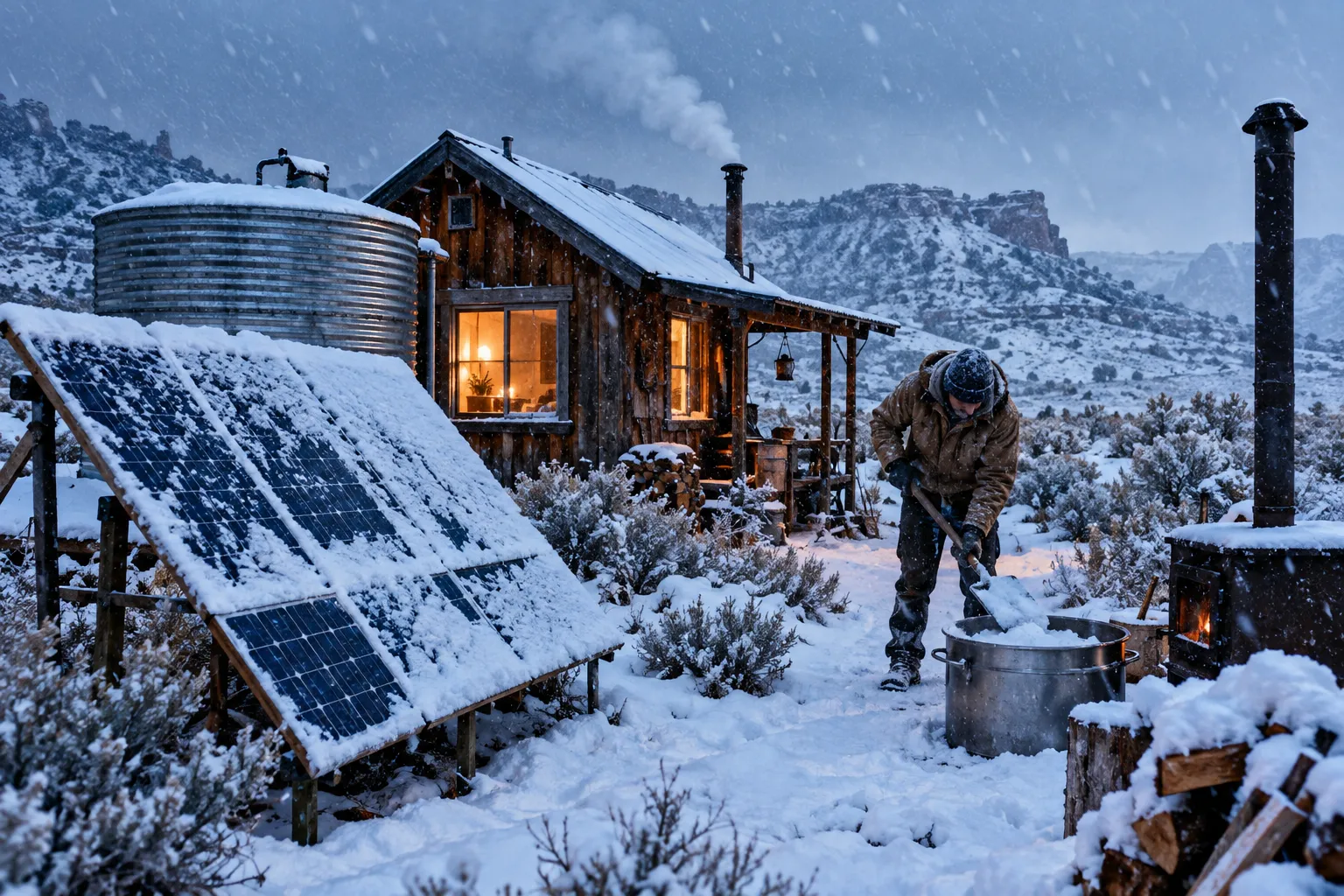 We once had to melt snow just to flush our toilet. It was one of several unexpected challenges of living off-grid.