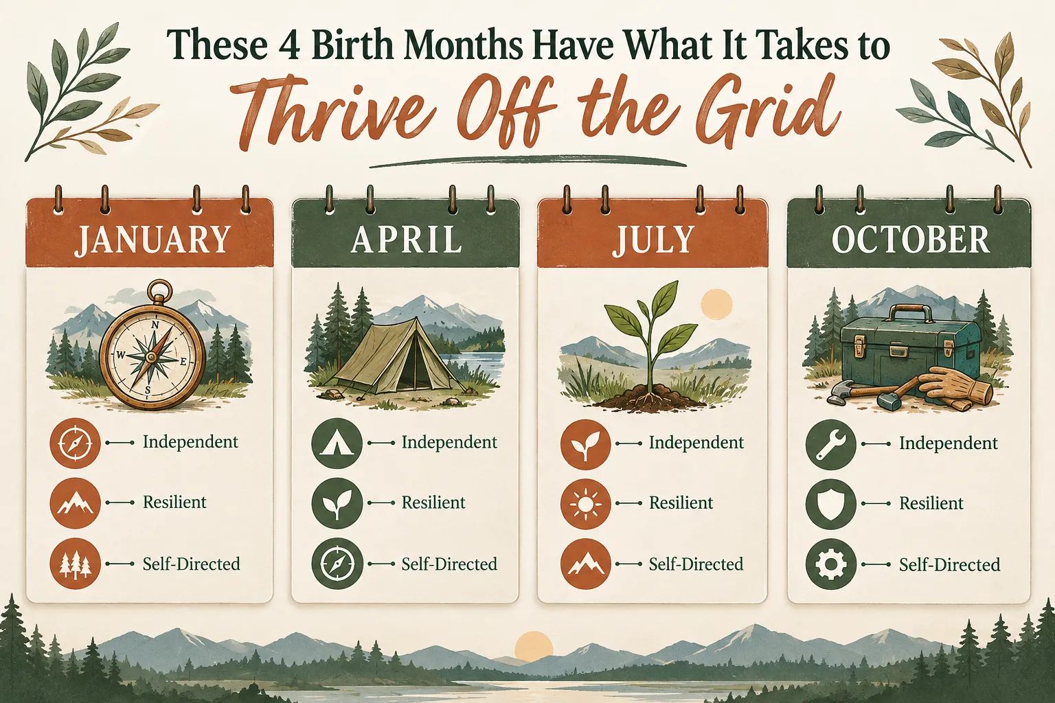 Where the "These 4 Birth Months Have What It Takes to Thrive Off the Grid" Idea Originated