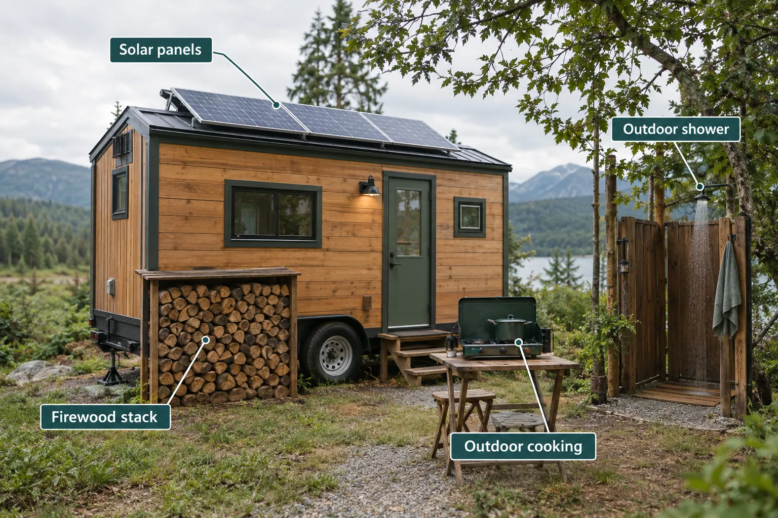 Why the Man Lives Off-Grid in a Tiny Home at the Forest's Edge