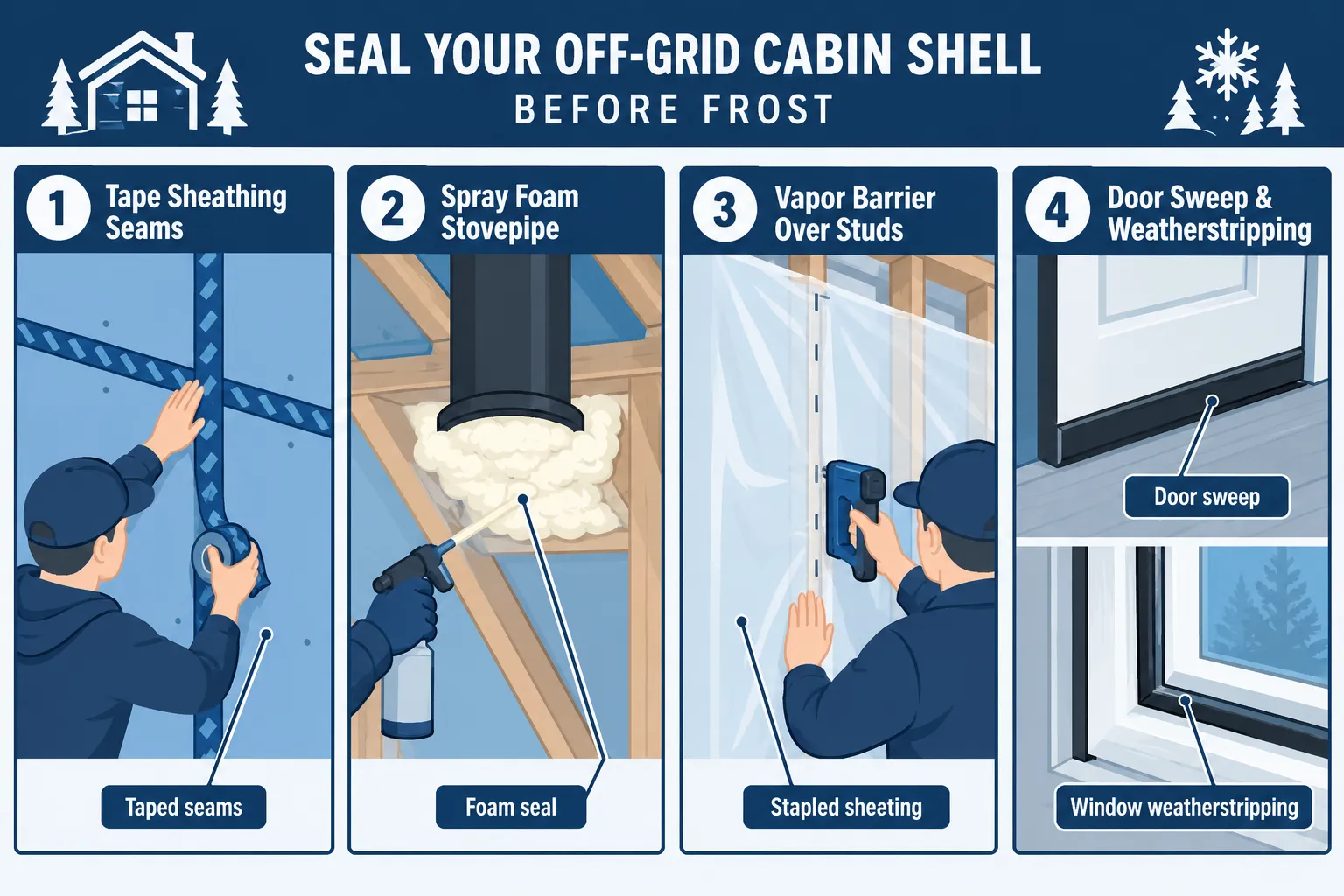 Racing the Frost: How to Insulate an Off-Grid Cabin Shell Before Winter Without a Second Pair of Hands
