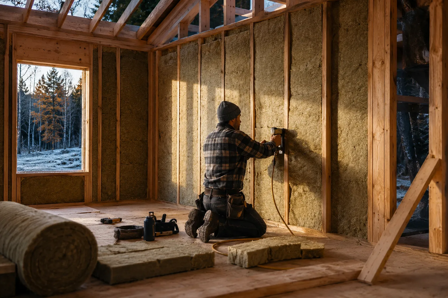 Racing the Frost: How to Insulate an Off-Grid Cabin Shell Before Winter